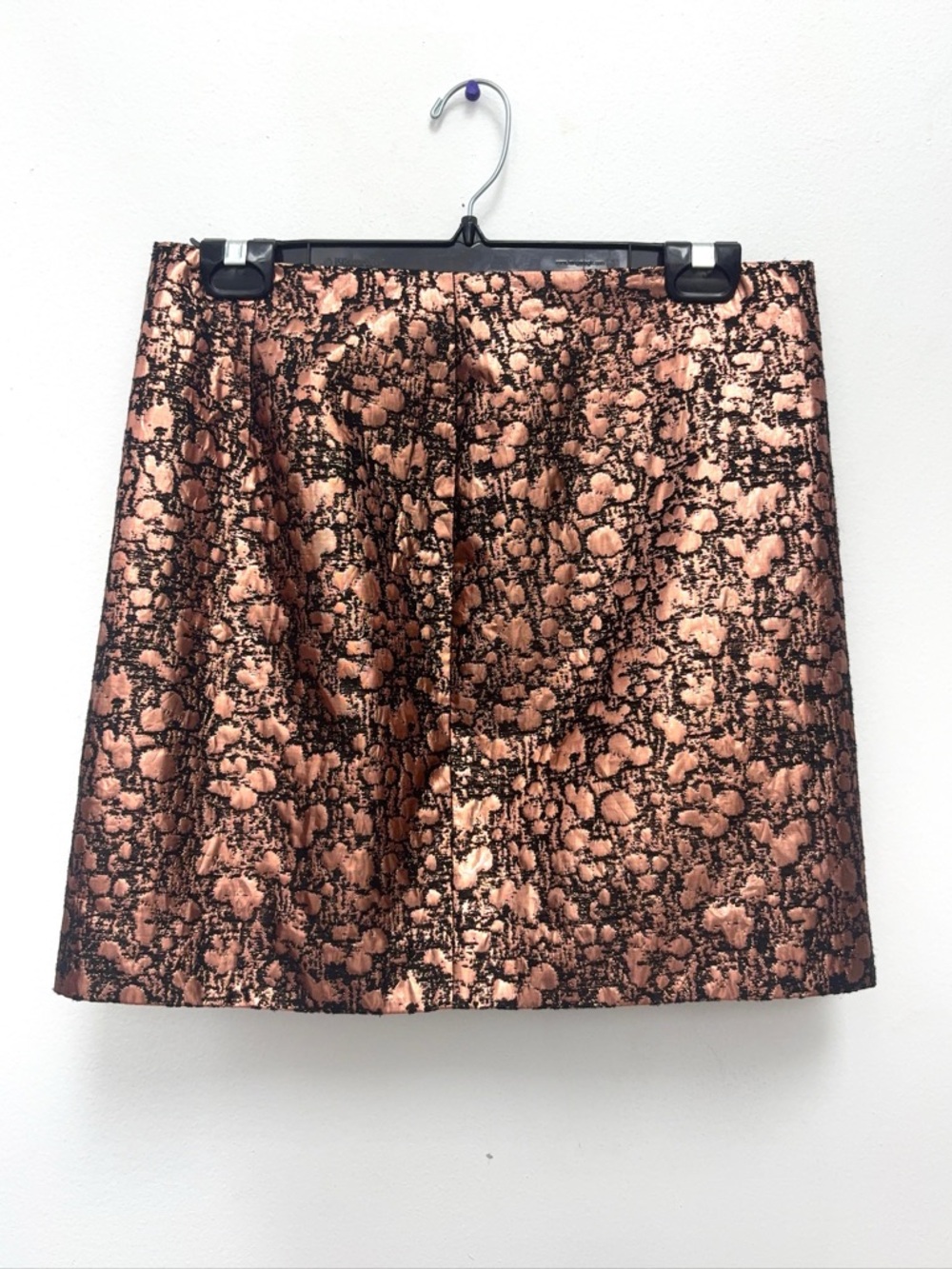 RW & Co Rosegold Metallic Mini Skirt Size 6